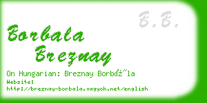 borbala breznay business card